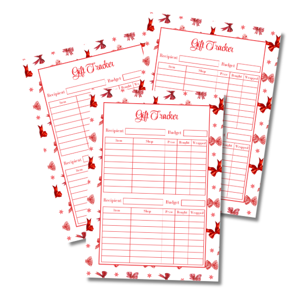 My Everlasting Christmas Planner & Page Insert Bundle 2026 - A4 - Red & Silver Diamond Pen Set