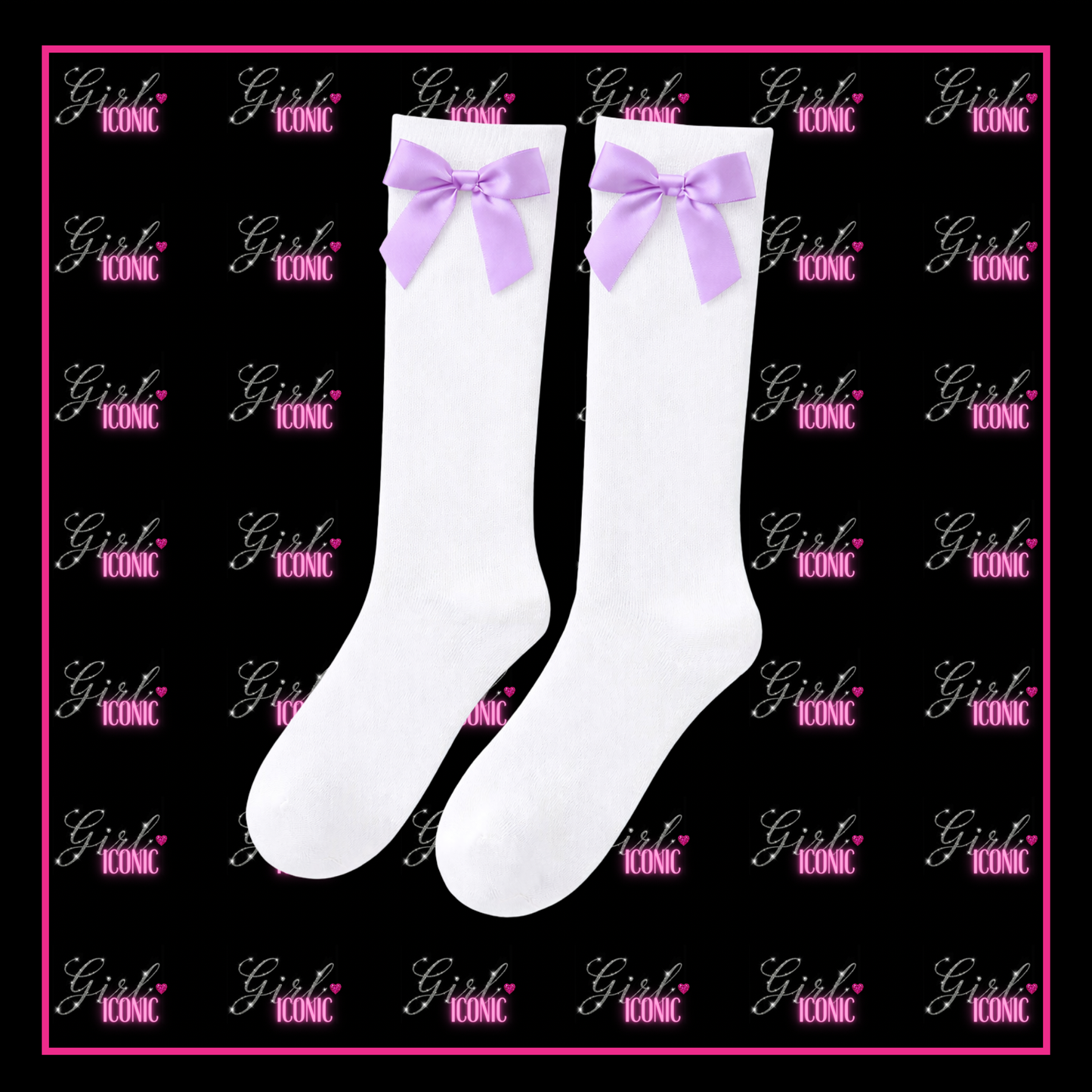 Knee High School Leavers Socks with Bow