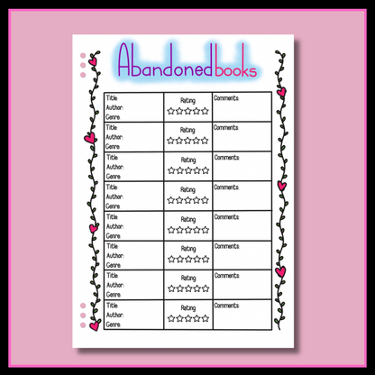 Books & Reading Journal Page Set - Full Bundle