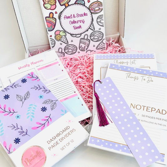 Oops Box #3 - Weekly Planner, Colouring & Notepad Bundle
