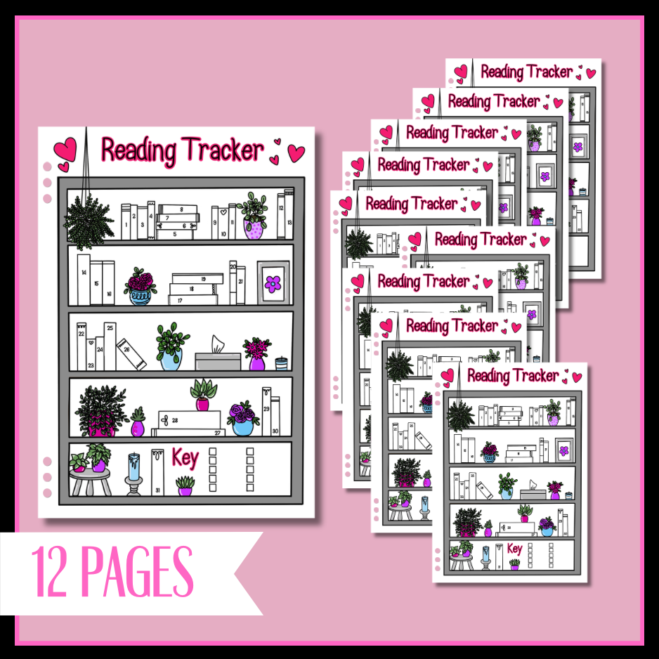 Reading Tracker - 12 Page Set