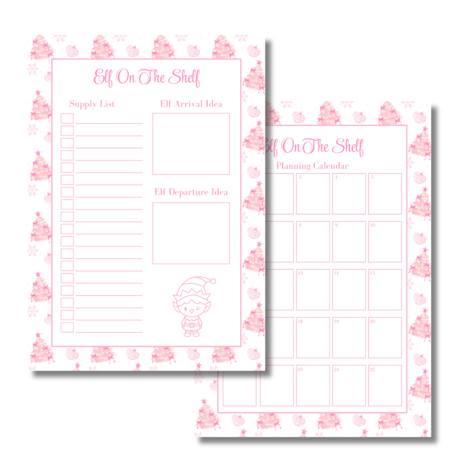 My Everlasting Christmas Planner & Page Insert Bundle 2026 - A4 - Pink & Silver Diamond Pen Set