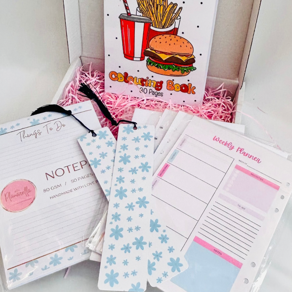 Oops Box #9 - Weekly Planner, Colouring & Notepad Set