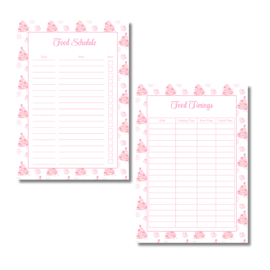 My Everlasting Christmas Planner & Page Insert Bundle 2026 - A4 - Pink & Silver Diamond Pen Set