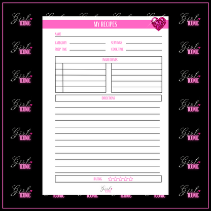 Food & Meal Planning Page Set - DIGITAL DOWNLOAD