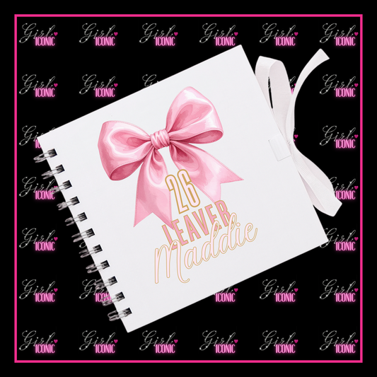 School Leavers Memory Scrap Book - Bow Beautiful