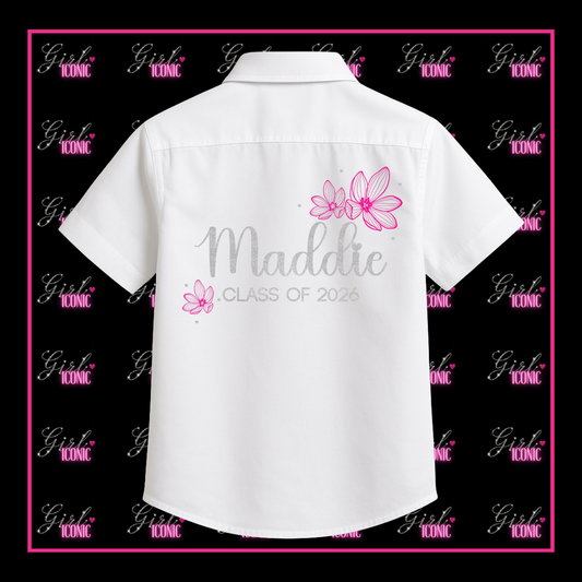 Personalised School Leavers Shirt - Pretty Lilly