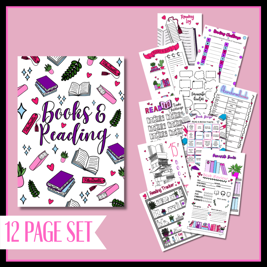 Books & Reading Journal Page Set - Full Bundle