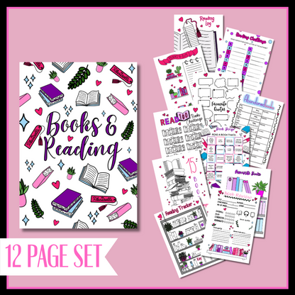 Books & Reading Journal Page Set - Full Bundle