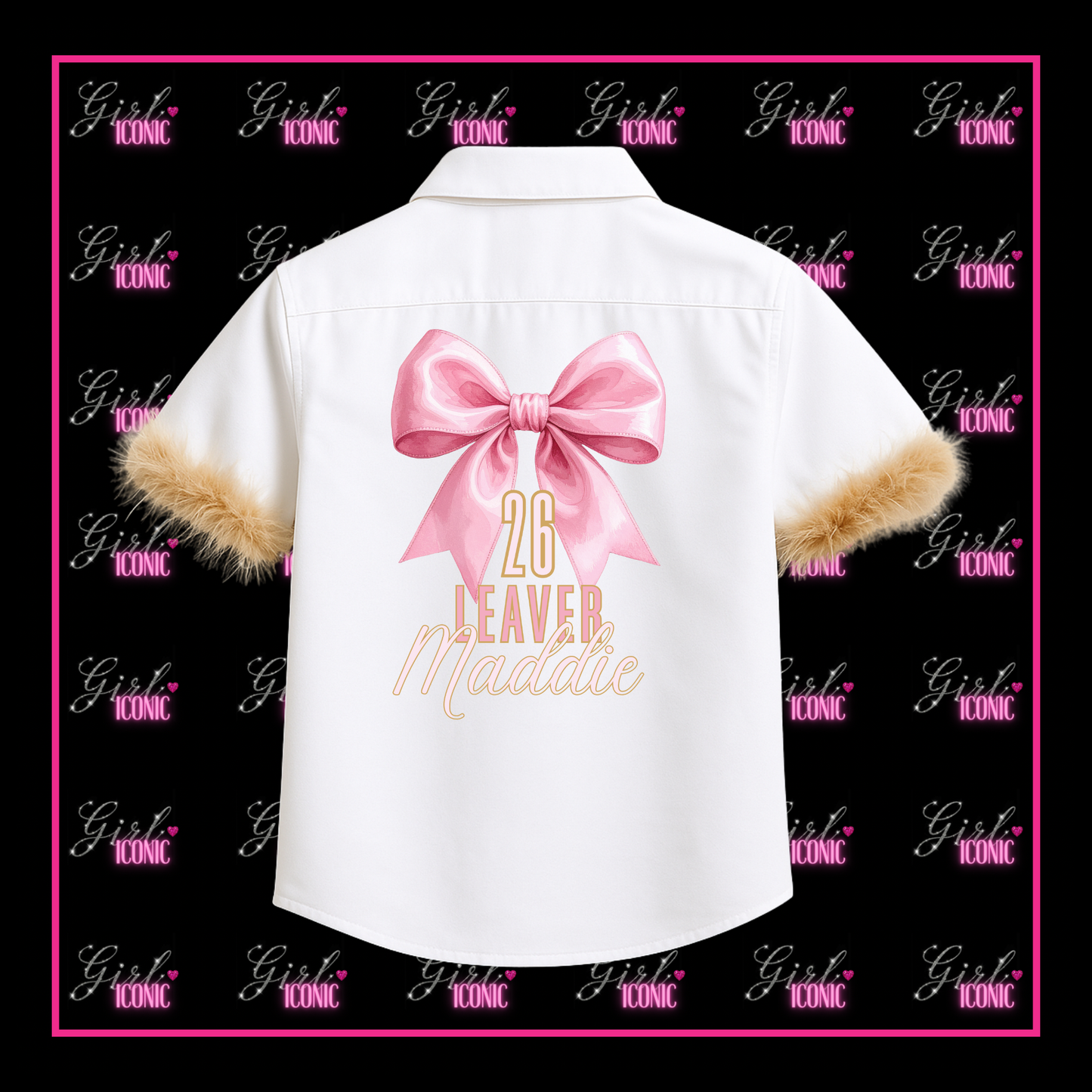 School Leavers Shirt - Bow Beautiful