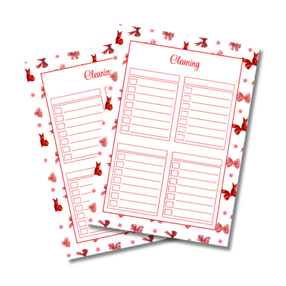 My Everlasting Christmas Planner & Page Insert Bundle 2026 - A4 - Red & Silver Diamond Pen Set
