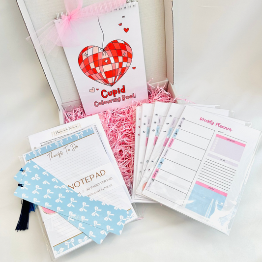 Oops Box #2 - Weekly Planner, Colouring & Notepad Bundle