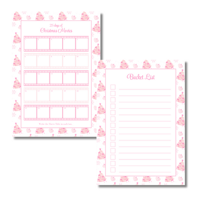 My Everlasting Christmas Planner & Page Insert Bundle 2026 - A4 - Pink & Silver Diamond Pen Set