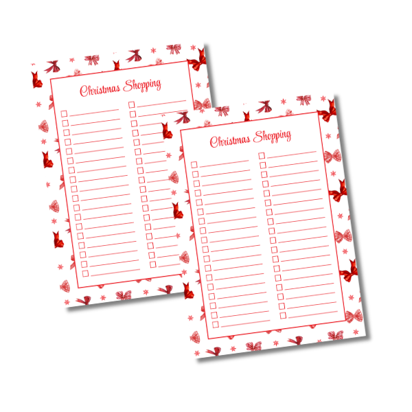 My Everlasting Christmas Planner & Page Insert Bundle 2026 - A4 - Red & Silver Diamond Pen Set