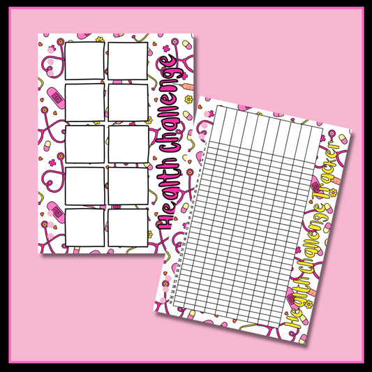Blank Health Challenge - Double Page