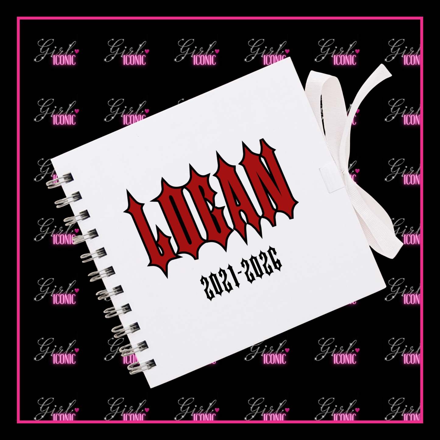 Personalised School Leavers Memory Scrap Book - Trap Fashion Spike