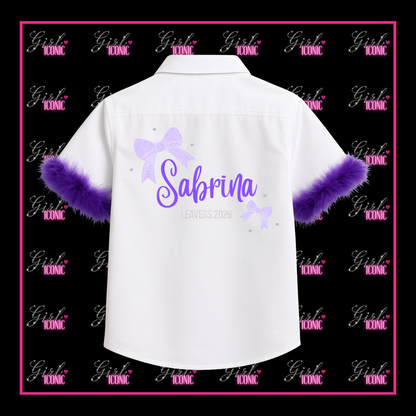Personalised School Leavers Shirt - Bow Bliss