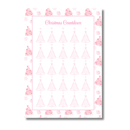 My Everlasting Christmas Planner & Page Insert Bundle 2026 - A4 - Pink & Silver Diamond Pen Set