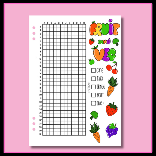 Fruit & Veg Yearly - Single Page