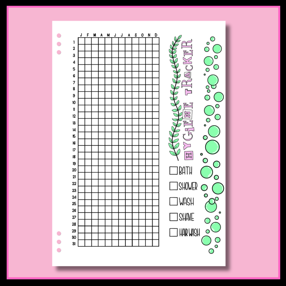 Hygiene Tracker - Single Page