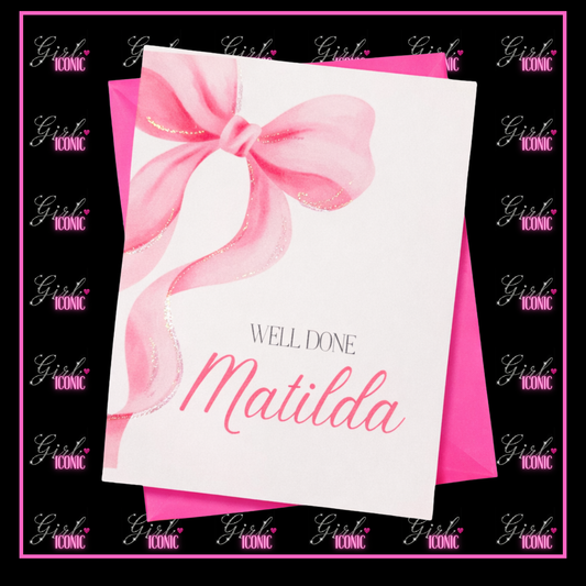 Bow Pretty School Leavers Card