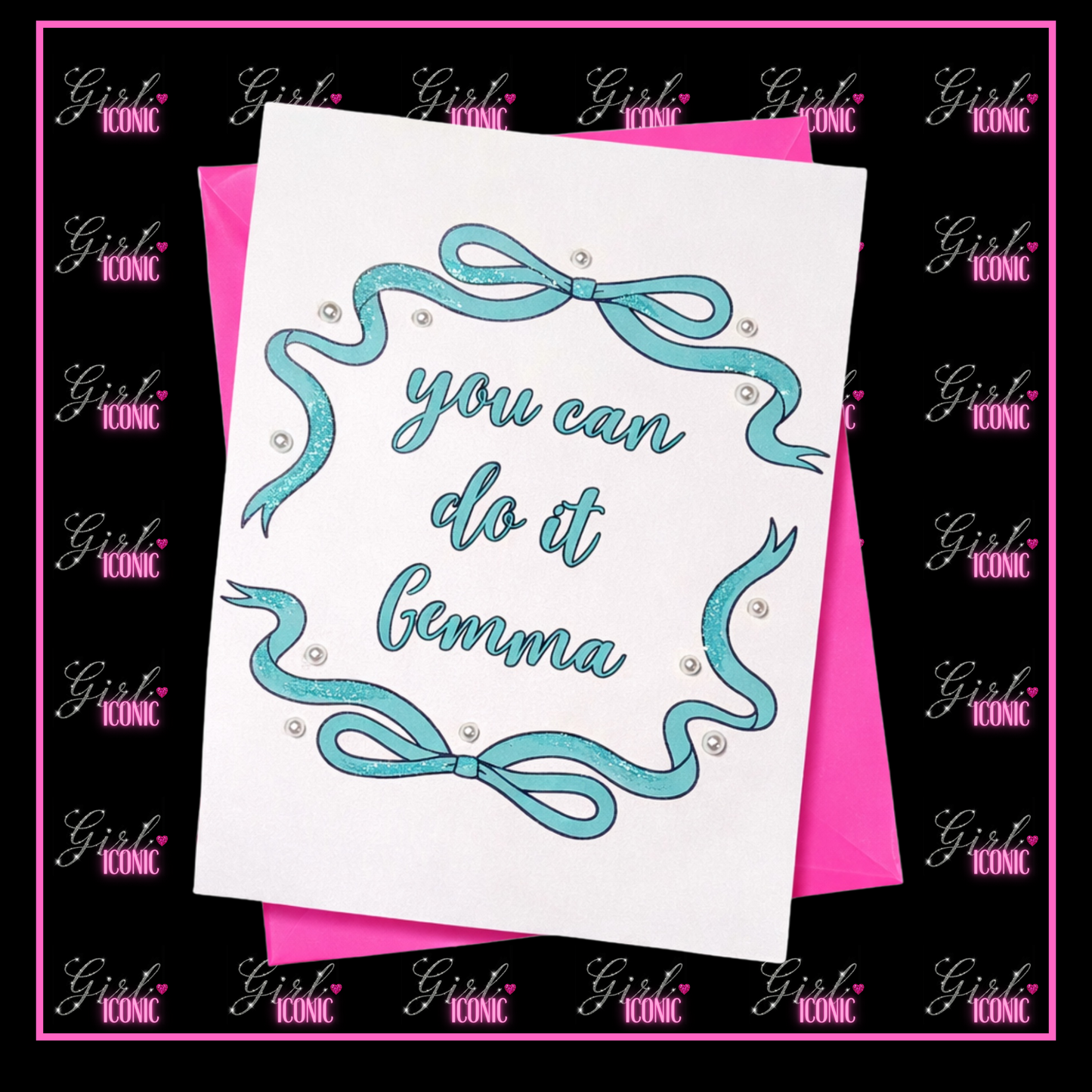 Vintage Bow School Leavers Card