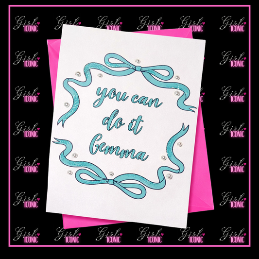 Vintage Bow School Leavers Card