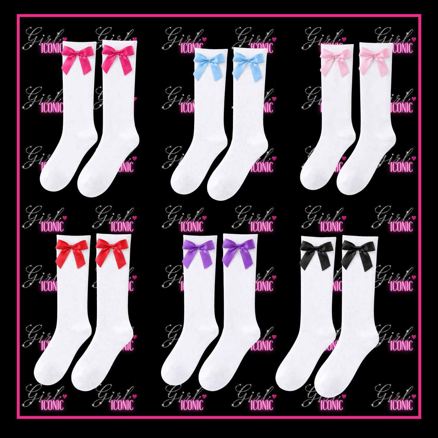 Knee High School Leavers Socks with Bow