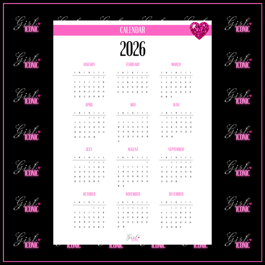 Key Calendar - Single Page