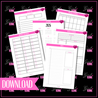 Life Planning & Organisation Page Set - Digital Download