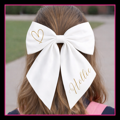 School Leavers Hair Bow - Sweet Sparkle