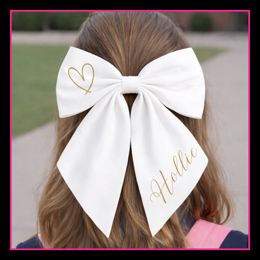 School Leavers Hair Bow - Sweet Sparkle