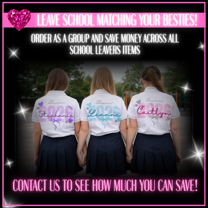 Personalised School Leavers Shirt - Pretty Lilly