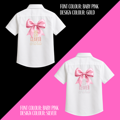 School Leavers Shirt - Bow Beautiful
